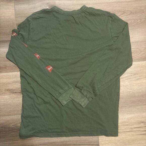 American Eagle Budweiser Beer Longsleeve Green Mens Shirt Medium Classic Fit - Picture 6 of 6